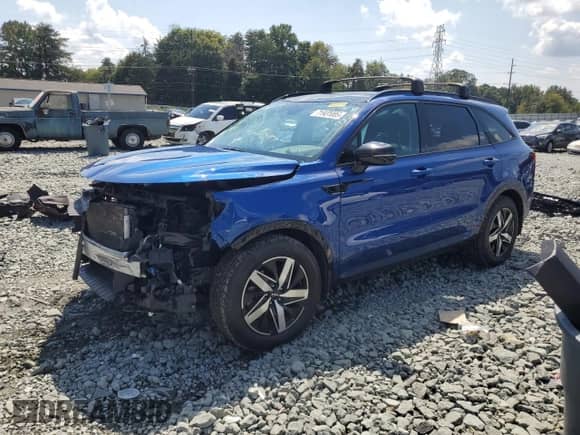 2022 Kia Sorento S with VIN 5XYRL4LC6NG134833, listed as a Copart auction lot 71931005 with 100,320 mi miles and Salvage title. Bid and sale history available at DreamBid. Image 1.