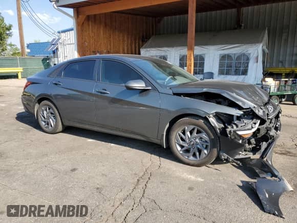 2024 Hyundai Elantra SEL with VIN KMHLM4DG0RU762648, listed as a Copart auction lot 71473755 with 19,752 mi miles and Salvage title. Bid and sale history available at DreamBid. Image 4.