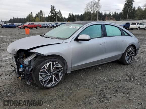 2023 Hyundai Ioniq 6 Limited z VIN KMHM54AC8PA026011, wystawiony jako Copart lot #51055405 z przebiegiem 13 437 mil mil oraz Szkoda całkowita • Salvage title. Historia ofert i sprzedaży dostępna na DreamBid. Obrazek 1.