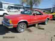 1980 Chevrolet El Camino with VIN 1W80JAR406857, listed as a Copart auction lot 50603845 with 21,815 mi miles and Salvage title. Bid and sale history available at DreamBid. Image 1.