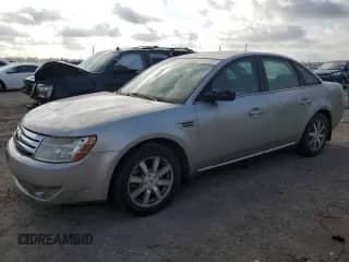 2008 Ford Taurus SEL with VIN 1FAHP24W28G182091, listed as a Copart auction lot 47381195 with 121,524 mi miles and Salvage title. Bid and sale history available at DreamBid. Image 1.