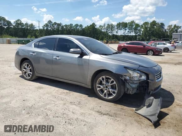 2014 Nissan Maxima S with VIN 1N4AA5AP2EC906334, listed as a Copart auction lot 70993085 with 163,245 mi miles and Salvage title. Bid and sale history available at DreamBid. Image 4.
