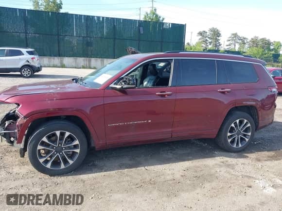 2021 Jeep Grand Cherokee Overland with VIN 1C4RJKDG9M8132351, listed as a IAAI auction lot 42339323 with 81,717 mi miles and . Bid and sale history available at DreamBid. Image 14.