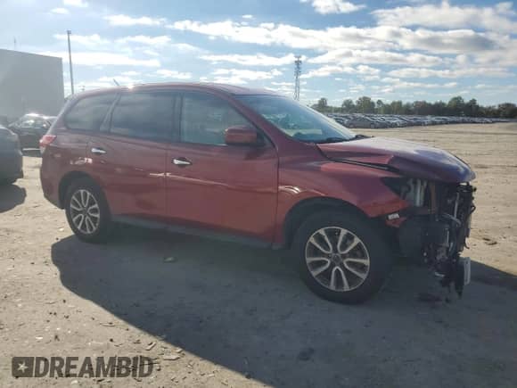 2014 Nissan Pathfinder S with VIN 5N1AR2MN6EC708914, listed as a Copart auction lot 86530865 with 100,981 mi miles and Salvage title. Bid and sale history available at DreamBid. Image 4.