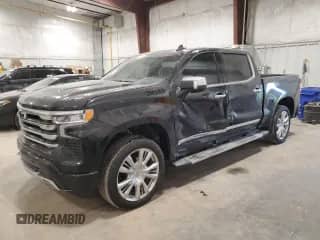 2024 Chevrolet Silverado 1500 High Country with VIN 2GCUDJED9R1157227, listed as a Copart auction lot 87863135 with 25,510 mi miles and Salvage title. Bid and sale history available at DreamBid. Image 1.