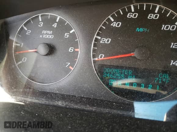 2007 Chevrolet Impala LT with VIN 2G1WT55K079182672, listed as a Copart auction lot 51529195 with 246,255 mi miles and Salvage title. Bid and sale history available at DreamBid. Image 8.