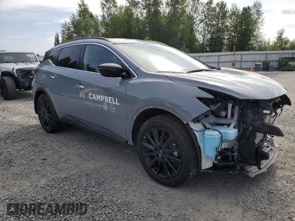 2024 Nissan Murano SV z VIN 5N1AZ2BS8RC107454, wystawiony jako Copart lot #58438615 z przebiegiem 4 852 mil mil oraz Szkoda całkowita • Salvage title. Historia ofert i sprzedaży dostępna na DreamBid. Obrazek 4.