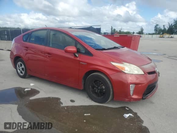 2013 Toyota Prius Three with VIN JTDKN3DU6D5559182, listed as a Copart auction lot 81464025 with 133,339 mi miles and Salvage title. Bid and sale history available at DreamBid. Image 4.