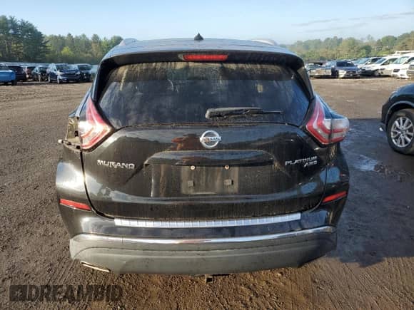 2015 Nissan Murano SL with VIN 5N1AZ2MH5FN243266, listed as a Copart auction lot 72015915 with 113,384 mi miles and Salvage title. Bid and sale history available at DreamBid. Image 6.