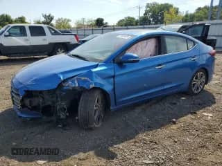 2017 Hyundai Elantra Limited with VIN 5NPD84LF6HH038087, listed as a Copart auction lot 81483425 with Not provided miles and Salvage title. Bid and sale history available at DreamBid. Image 1.
