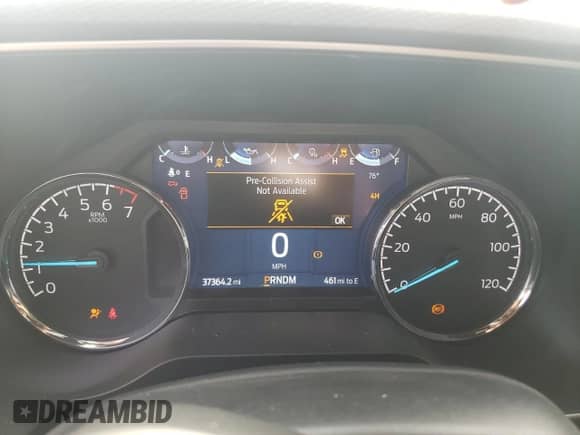 2022 Ford F-150 XLT with VIN 1FTFW1E8XNKE77544, listed as a Copart auction lot 81978735 with 37,364 mi miles and Salvage title. Bid and sale history available at DreamBid. Image 9.