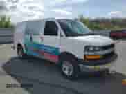 2020 Chevrolet Express Cargo with VIN 1GCWGAFG9L1230196, listed as a Copart auction lot 53999805 with 59,411 mi miles and Salvage title. Bid and sale history available at DreamBid. Image 4.