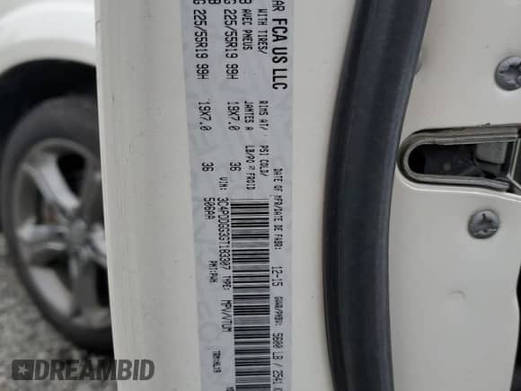 2016 Dodge Journey Crossroad Plus with VIN 3C4PDDGG3GT183307, listed as a Copart auction lot 82130485 with 170,082 mi miles and Salvage title. Bid and sale history available at DreamBid. Image 13.