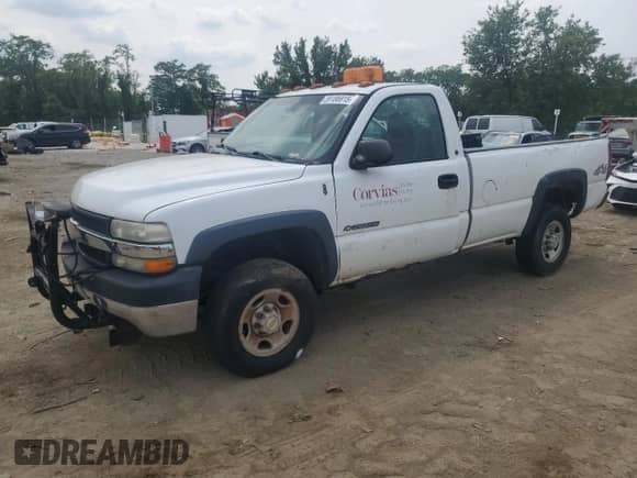 2002 Chevrolet Silverado 2500HD LS with VIN 1GCHK24U32E109869, listed as a Copart auction lot 59186915 with Not provided miles and Clean title. Bid and sale history available at DreamBid. Image 1.