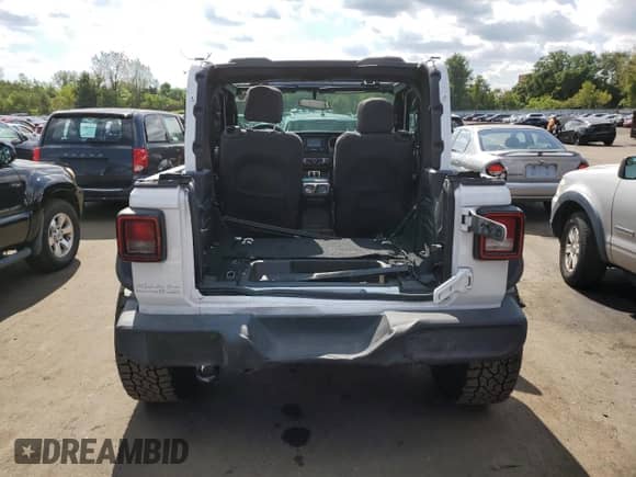 2018 Jeep Wrangler Sport with VIN 1C4GJXAG0JW152732, listed as a Copart auction lot 81301625 with 72,730 mi miles and Salvage title. Bid and sale history available at DreamBid. Image 6.