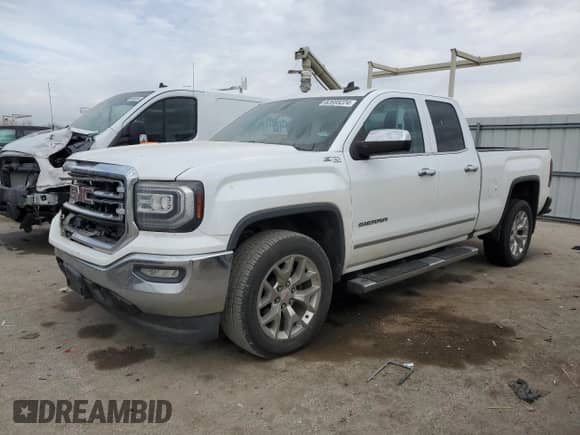 2016 GMC Sierra 1500 SLT with VIN 1GTV2NEC8GZ275055, listed as a Copart auction lot 82695224 with 151,347 mi miles and Salvage title. Bid and sale history available at DreamBid. Image 1.