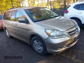 2005 Honda Odyssey EX z VIN 5FNRL38475B424260, wystawiony jako IAAI lot #43592754 z przebiegiem 167 332 mil mil oraz . Historia ofert i sprzedaży dostępna na DreamBid. Obrazek 1.