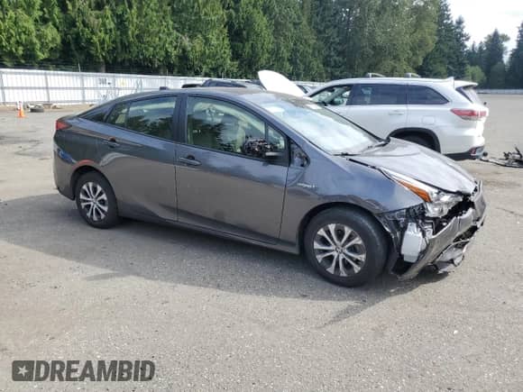 2021 Toyota Prius LE with VIN JTDL9MFU8M3029142, listed as a Copart auction lot 71872485 with Not provided miles and Salvage title. Bid and sale history available at DreamBid. Image 4.