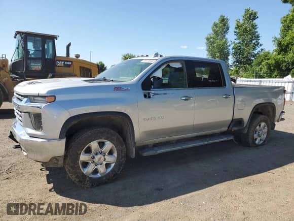 2022 Chevrolet Silverado 2500HD LTZ with VIN 1GC4YPE73NF199414, listed as a Copart auction lot 65576555 with 67,054 mi miles and Salvage title. Bid and sale history available at DreamBid. Image 1.