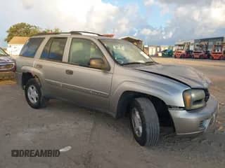 2002 Chevrolet TrailBlazer LS с VIN 1GNDS13SX22189768, выставлен на аукционе IAAI как лот 43058729 с пробегом 284 604 миль миль и . История ставок и продаж доступна на DreamBid. Изображение 1.