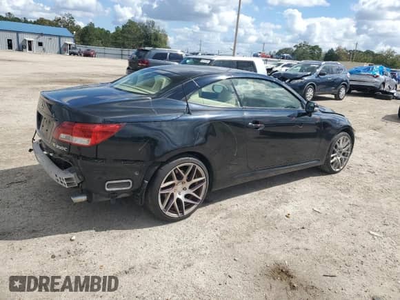 2014 Lexus IS 350 C with VIN JTHFE2C21E2510260, listed as a Copart auction lot 82267465 with 79,739 mi miles and Salvage title. Bid and sale history available at DreamBid. Image 3.