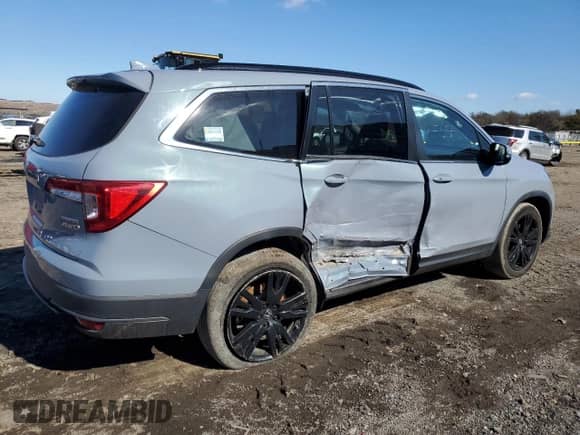 2022 Honda Pilot Special Edition с VIN 5FNYF6H29NB056859, выставлен на аукционе Copart как лот 45770645 с пробегом 36 712 миль миль и Списание • Salvage title. История ставок и продаж доступна на DreamBid. Изображение 3.