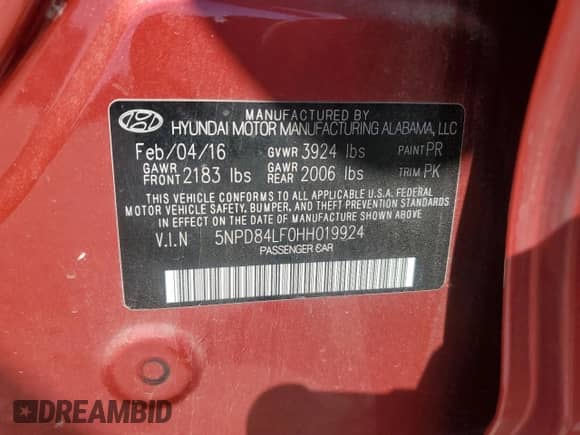 2017 Hyundai Elantra SE с VIN 5NPD84LF0HH019924, выставлен на аукционе Copart как лот 81929705 с пробегом 100 481 миль миль и Списание • Salvage title. История ставок и продаж доступна на DreamBid. Изображение 12.