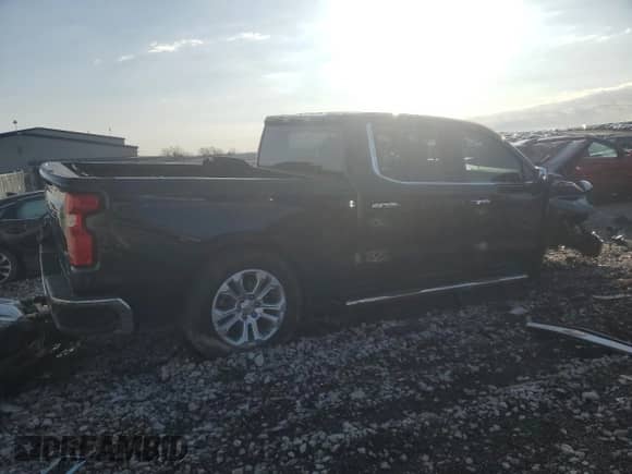2023 Chevrolet Silverado 1500 LTZ with VIN 3GCUDGE88PG169248, listed as a Copart auction lot 44222615 with Not provided miles and Salvage title. Bid and sale history available at DreamBid. Image 3.