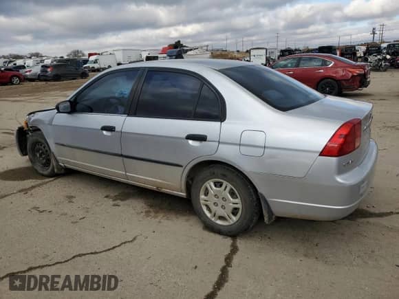 2002 Honda Civic with VIN 1HGES16152L011570, listed as a Copart auction lot 82098904 with 226,050 mi miles and Salvage title. Bid and sale history available at DreamBid. Image 2.