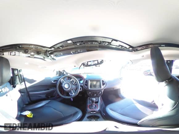 2017 Jeep Compass Trailhawk with VIN 3C4NJDDB3HT656830, listed as a Copart auction lot 86705404 with 50,753 mi miles and Salvage title. Bid and sale history available at DreamBid. Image 12.