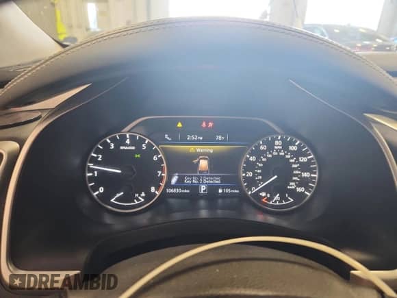 2018 Nissan Murano SL с VIN 5N1AZ2MH6JN133593, выставлен на аукционе Copart как лот 83938065 с пробегом 106 830 миль миль и На запчасти • Non repairable. История ставок и продаж доступна на DreamBid. Изображение 9.