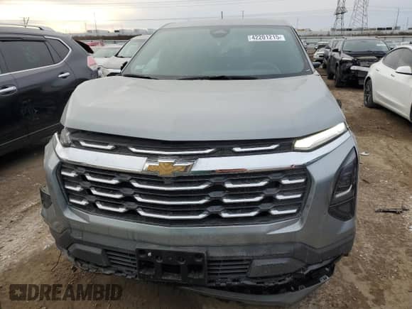 2025 Chevrolet Equinox FWD LT с VIN 3GNAXHEG9SL189216, выставлен на аукционе Copart как лот 42201215 с пробегом 2 981 миль миль и Списание • Salvage title. История ставок и продаж доступна на DreamBid. Изображение 5.