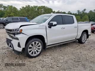 2021 Chevrolet Silverado 1500 High Country with VIN 1GCUYHEL0MZ287191, listed as a Copart auction lot 60449305 with 59,967 mi miles and Clean title. Bid and sale history available at DreamBid. Image 1.