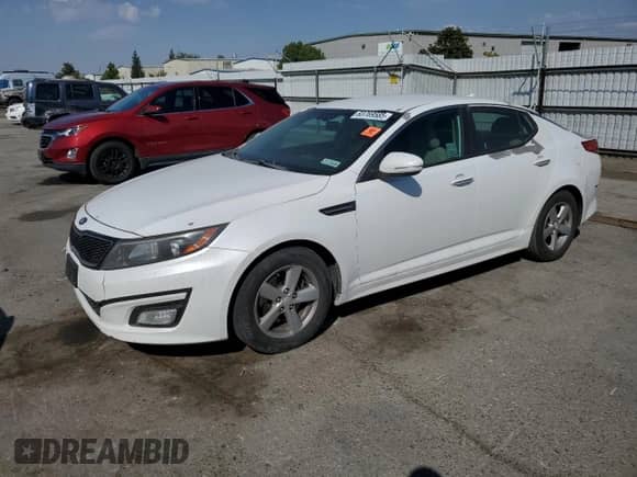 2015 Kia Optima LX with VIN 5XXGM4A75FG392390, listed as a Copart auction lot 83769585 with 145,033 mi miles and Clean title. Bid and sale history available at DreamBid. Image 1.