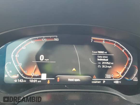 2021 BMW 5 Series 530i with VIN WBA53BH0XMCF63249, listed as a Copart auction lot 68322445 with 78,992 mi miles and Clean title. Bid and sale history available at DreamBid. Image 9.