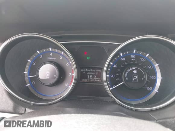 2013 Hyundai Sonata SE with VIN 5NPEC4AC0DH729220, listed as a IAAI auction lot 43095272 with 116,829 mi miles and . Bid and sale history available at DreamBid. Image 7.