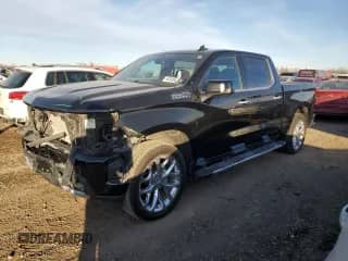2020 Chevrolet Silverado 1500 High Country with VIN 3GCUYHED3LG259487, listed as a Copart auction lot 42452565 with 88,580 mi miles and Salvage title. Bid and sale history available at DreamBid. Image 1.