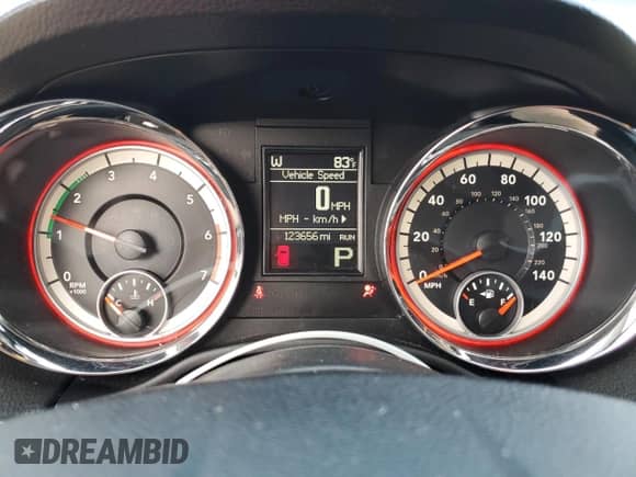 2013 Dodge Durango R/T with VIN 1C4SDJCT7DC696014, listed as a Copart auction lot 65469375 with 123,656 mi miles and Salvage title. Bid and sale history available at DreamBid. Image 9.