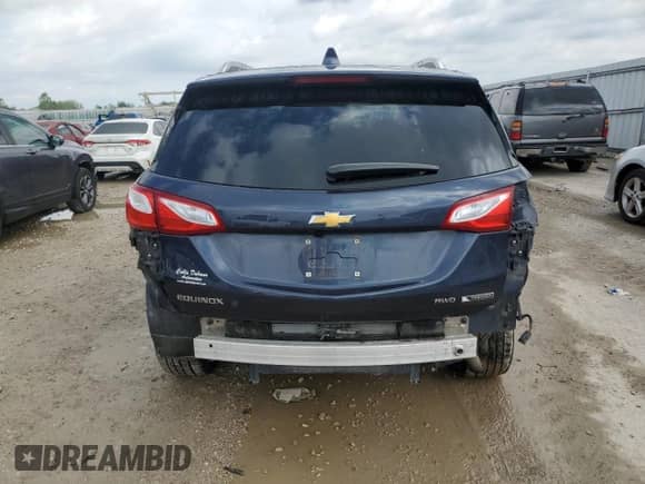 2018 Chevrolet Equinox Premier with VIN 3GNAXVEV5JS622287, listed as a Copart auction lot 80082095 with 98,489 mi miles and Salvage title. Bid and sale history available at DreamBid. Image 6.