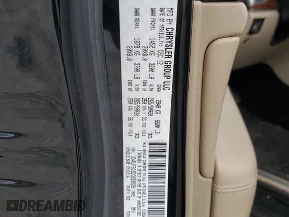 2013 Jeep Grand Cherokee Limited с VIN 1C4RJFBG9DC633229, выставлен на аукционе Copart как лот 67676525 с пробегом 147 048 миль миль и Списание • Salvage title. История ставок и продаж доступна на DreamBid. Изображение 14.