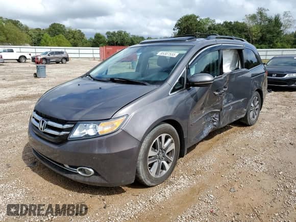 2015 Honda Odyssey Touring Elite с VIN 5FNRL5H9XFB073031, выставлен на аукционе Copart как лот 85307555 с пробегом 126 654 миль миль и Списание • Salvage title. История ставок и продаж доступна на DreamBid. Изображение 1.