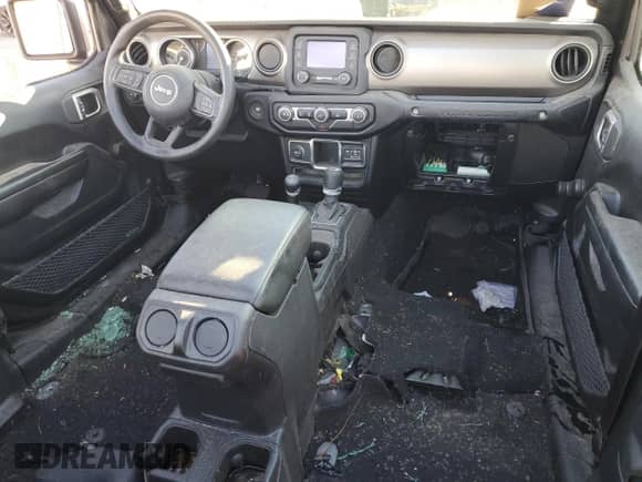 2021 Jeep Wrangler Unlimited Willys with VIN 1C4HJXDN0MW568542, listed as a Copart auction lot 75264954 with Not provided miles and Salvage title. Bid and sale history available at DreamBid. Image 8.