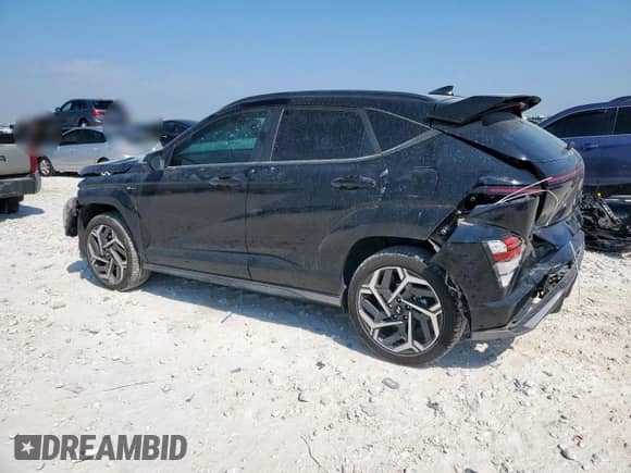 2024 Hyundai Kona N Line with VIN KM8HACA33RU104932, listed as a Copart auction lot 68693325 with 9,286 mi miles and Salvage title. Bid and sale history available at DreamBid. Image 2.
