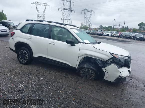 2025 Subaru Forester z VIN JF2SLDAC0SH407161, wystawiony jako IAAI lot #42350892 z przebiegiem 36 763 mil mil oraz . Historia ofert i sprzedaży dostępna na DreamBid. Obrazek 1.