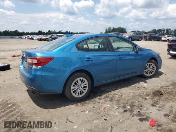2018 Subaru Impreza Premium with VIN 4S3GKAB63J3621622, listed as a Copart auction lot 64593335 with 72,731 mi miles and Salvage title. Bid and sale history available at DreamBid. Image 3.