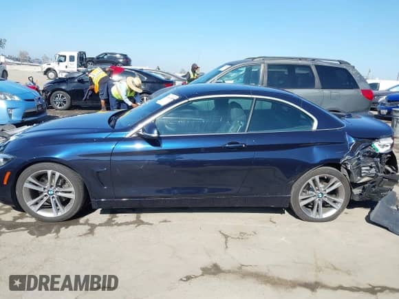 2018 BMW 4 Series 430i with VIN WBA4Z1C5XJEE43927, listed as a IAAI auction lot 43011989 with 43,819 mi miles and . Bid and sale history available at DreamBid. Image 14.
