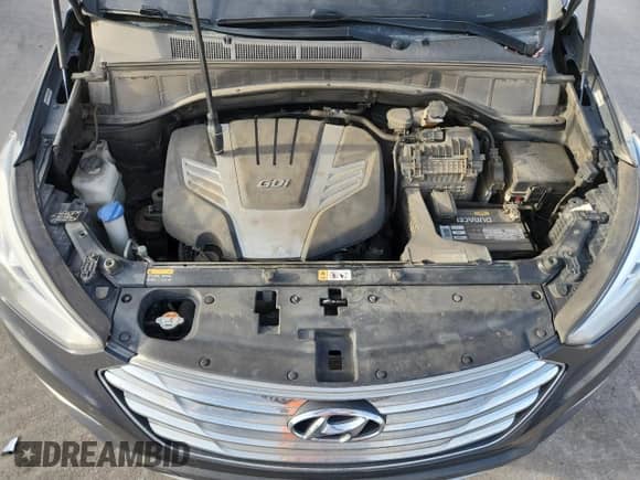 2015 Hyundai Santa Fe GLS with VIN KM8SMDHF8FU101040, listed as a Copart auction lot 89893415 with 147,042 mi miles and Clean title. Bid and sale history available at DreamBid. Image 12.