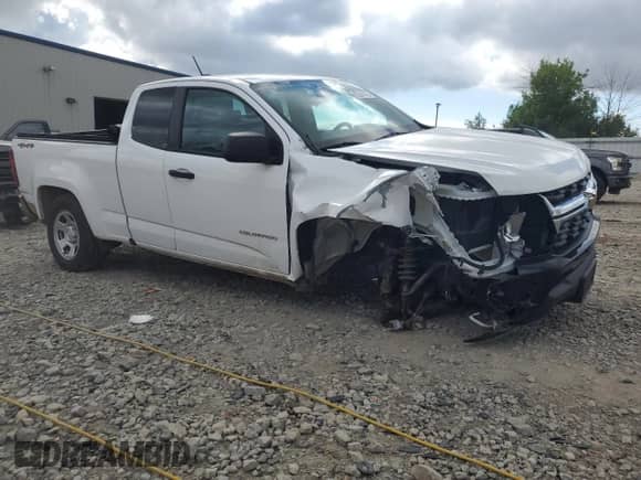 2021 Chevrolet Colorado 4WD Work Truck with VIN 1GCHTBENXM1231160, listed as a Copart auction lot 69241115 with 101,787 mi miles and Salvage title. Bid and sale history available at DreamBid. Image 4.
