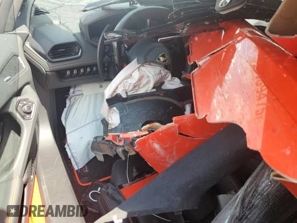 2020 Lamborghini Huracan with VIN ZHWUF4ZF5LLA13094, listed as a Copart auction lot 68469475 with Not provided miles and Salvage title. Bid and sale history available at DreamBid. Image 8.