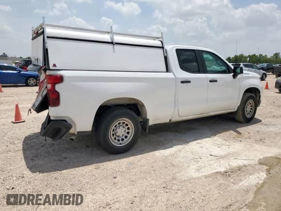 2024 Chevrolet Silverado 1500 Work Truck with VIN 1GCRAAED8RZ284508, listed as a Copart auction lot 65222185 with 17,575 mi miles and Salvage title. Bid and sale history available at DreamBid. Image 3.